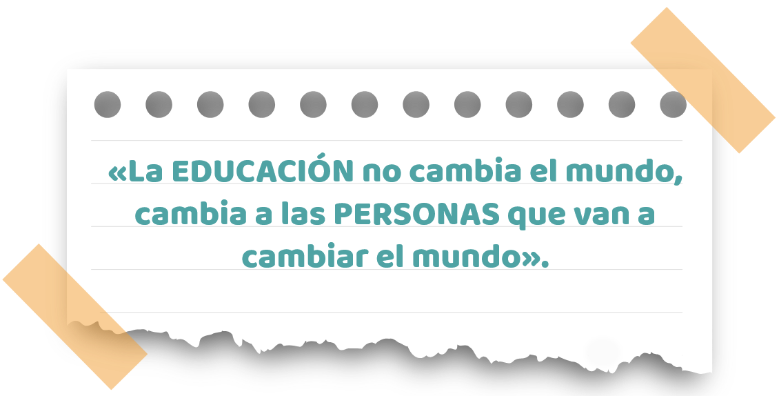 La educación no cambia el mundo